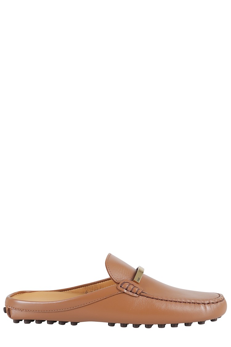 Shop Tod's Moccasin-style Slip-on Sabot In Brown