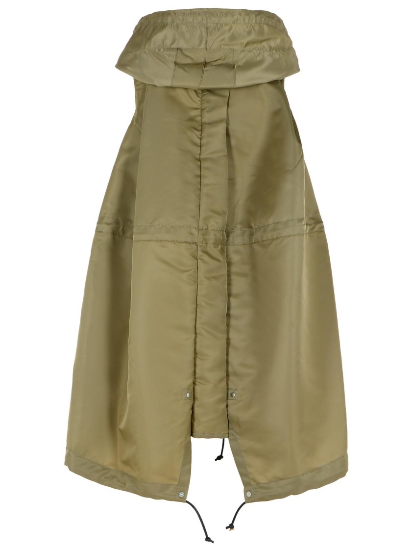 Shop Sacai Green Nylon Vest