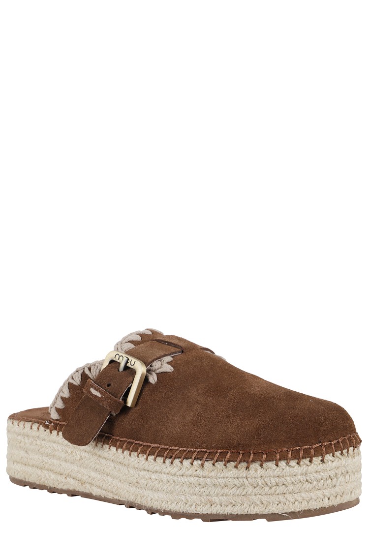 Shop Mou Clogs Jute In Brown