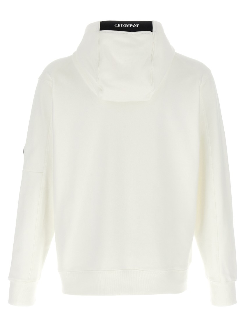 C.p. Company C. P. Company 'diagonal Raised' Hoodie In White