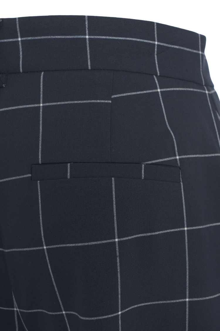 Liu •jo Liu Jo Pleated Bermuda Shorts With All-over Check Pattern