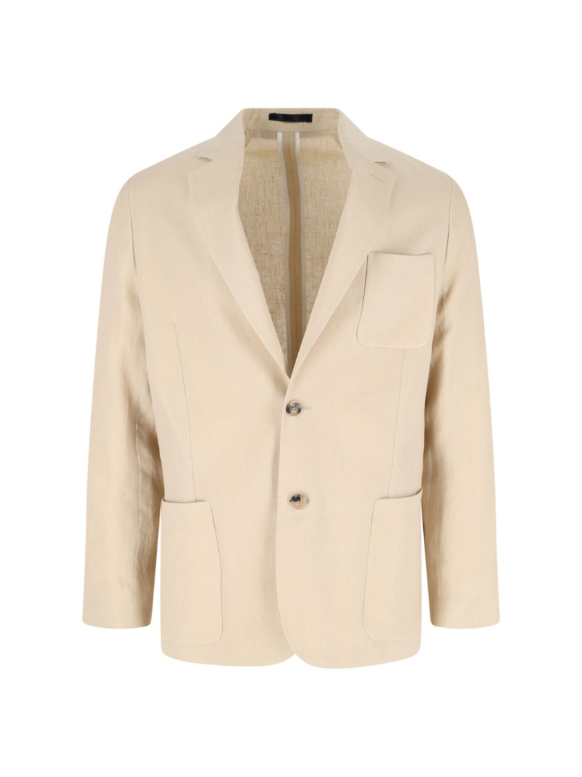 Paul Smith Tailored Suit Jacket Button Cuffs In Neutrals