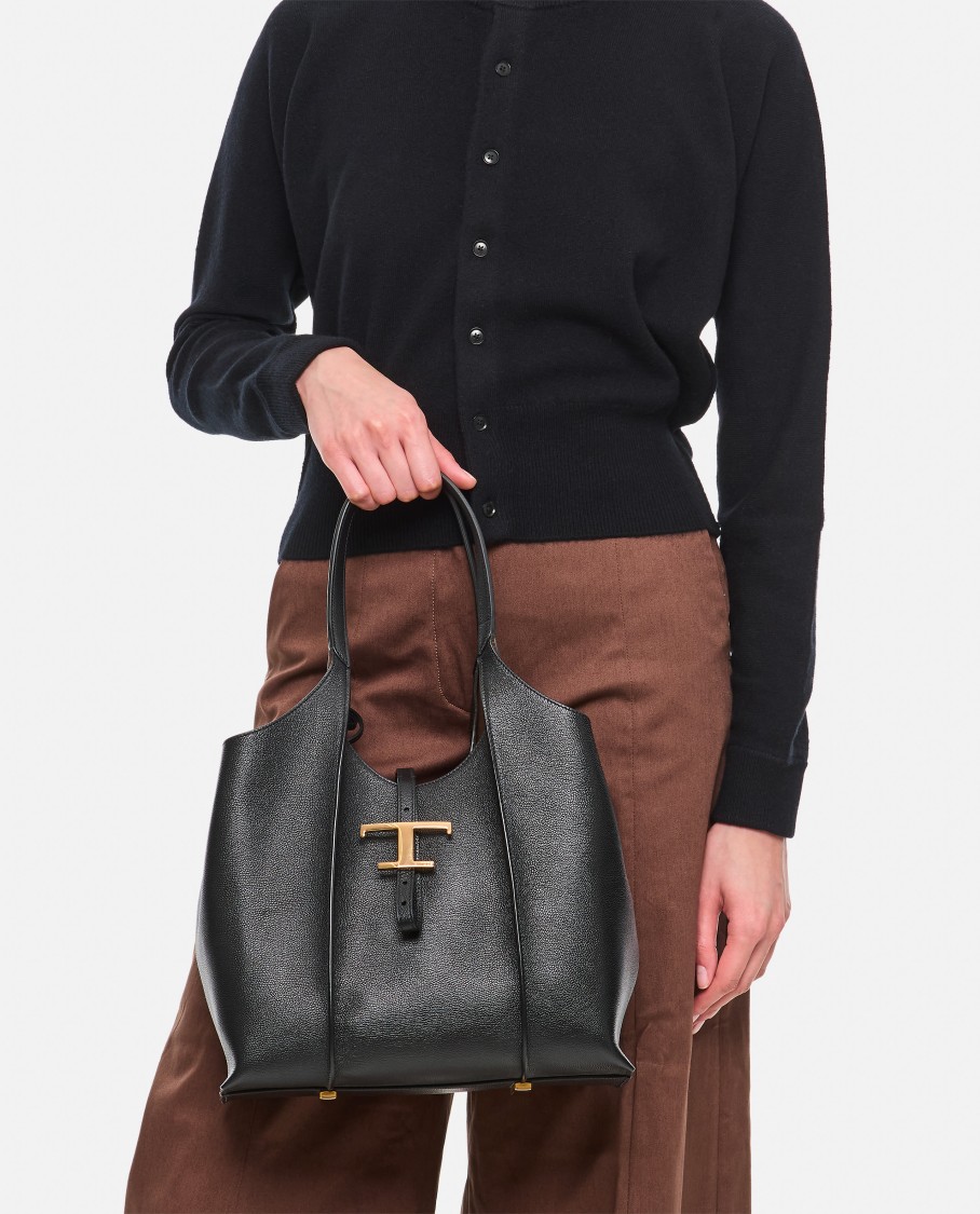 Tod's Tsb Small Shopping Bag In Black