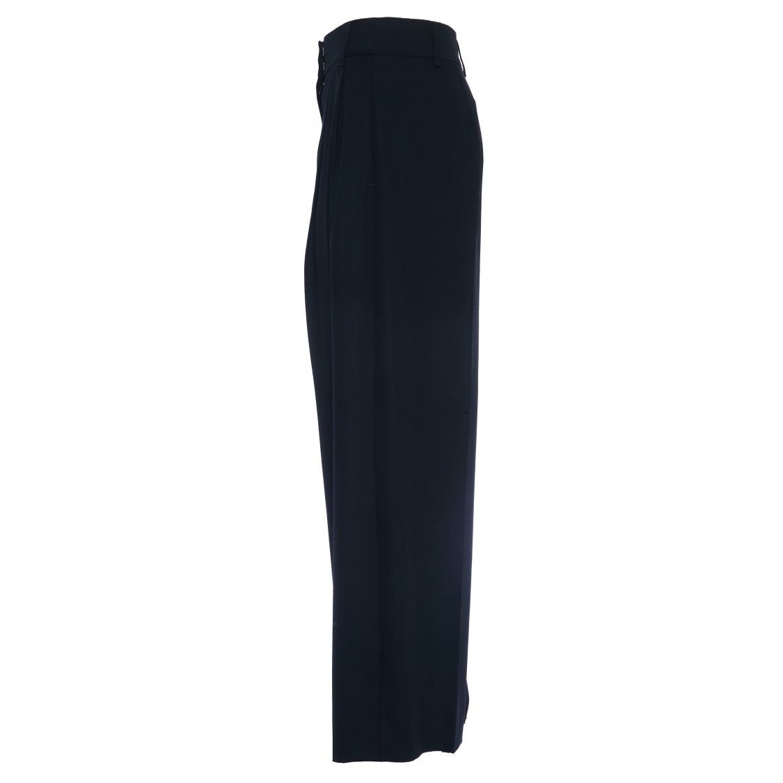 Max Mara High-waisted Straight Leg Trousers With French Pockets