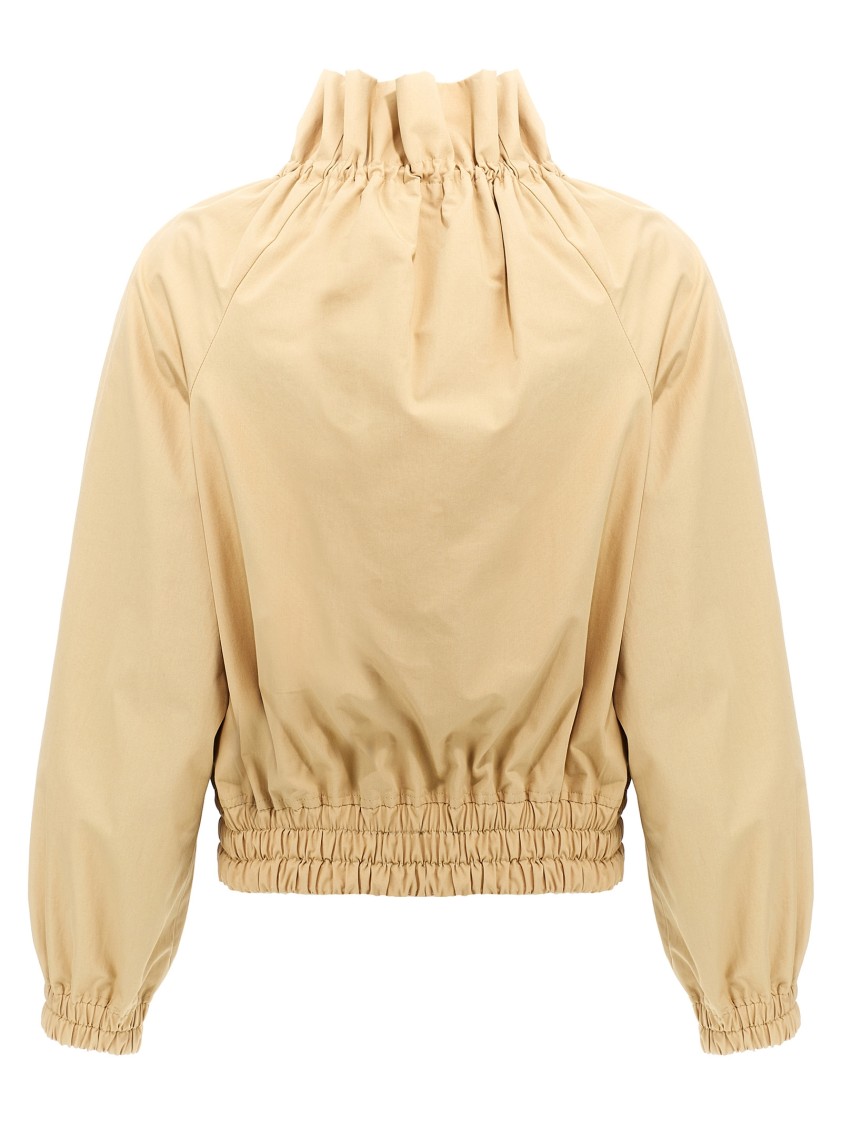 Dries Van Noten Cropped Ruffled Cotton-canvas Jacket