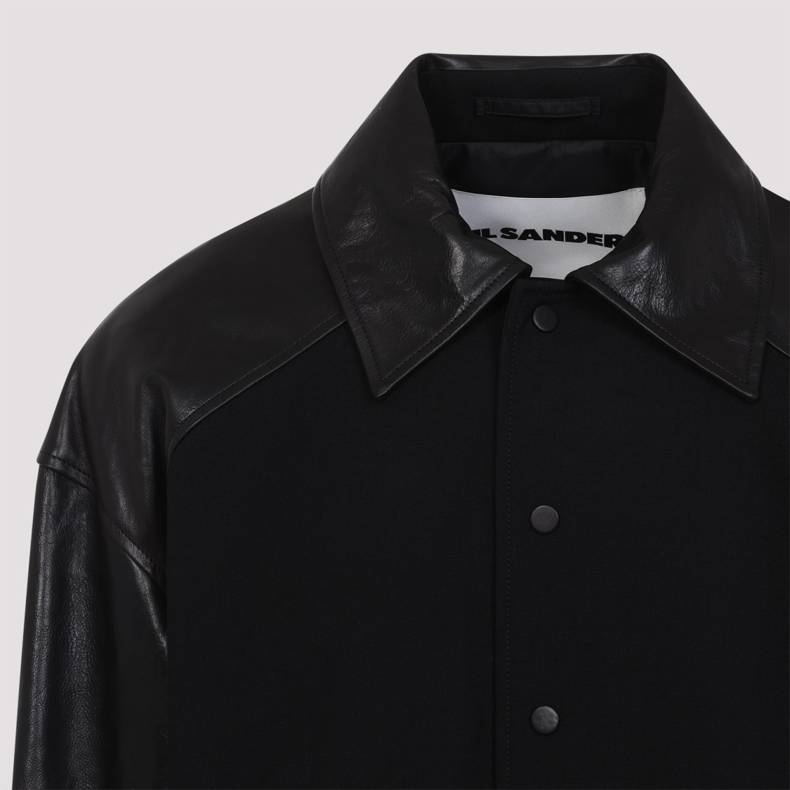 Jil Sander Wool And Calf Leather 93 Blouson Leather Jacket