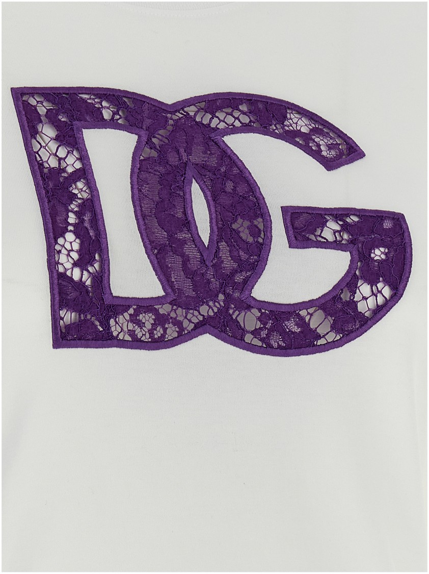 Dolce & Gabbana Cotton Crewneck T-shirt In White