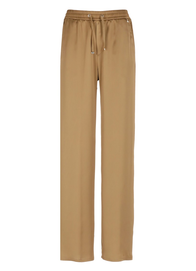 Herno Relaxed-fit Pants With Elasticized Waistband And Drawstring
