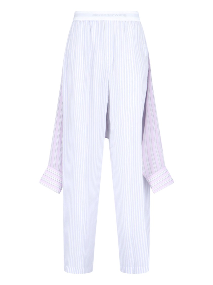 Alexander Wang Large Pants In Silk In White