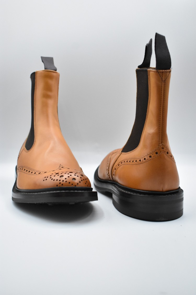 Tricker's Laced Boots With Brogue Detailing In Brown