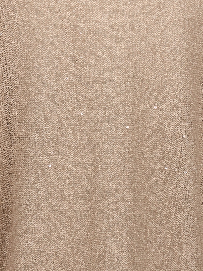 Brunello Cucinelli Sequin-embellished Crewneck Sweater In Wool Cashmere