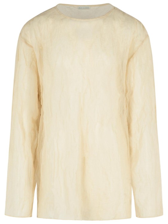 Dries Van Noten Hen Ivory Cotton T-Shirt | THE LIST