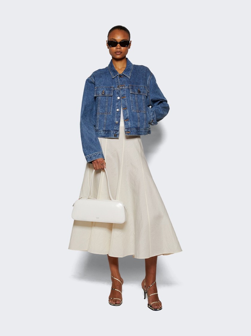 KHAITE KHAITE SIMONA SHOULDER BAG OPTIC WHITE