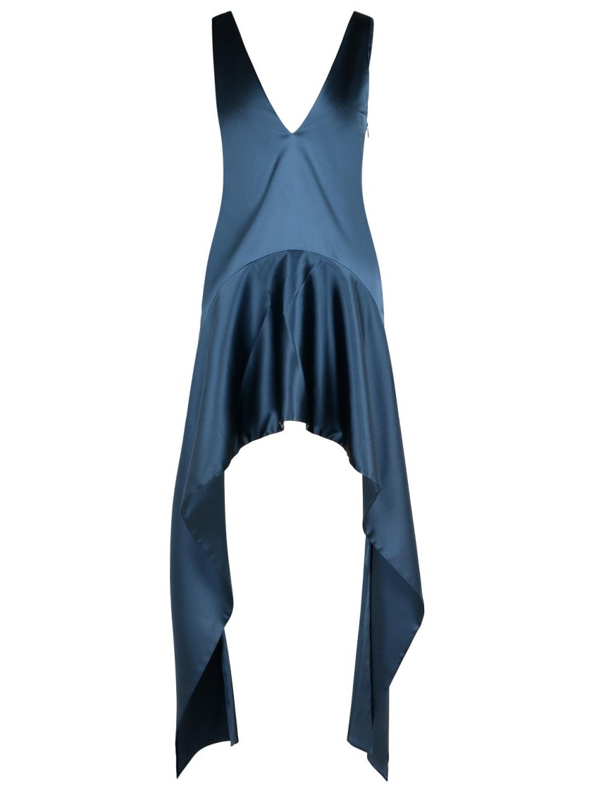 Jw Anderson J. W. Anderson Dress In Blue Acetate Blend In Blue