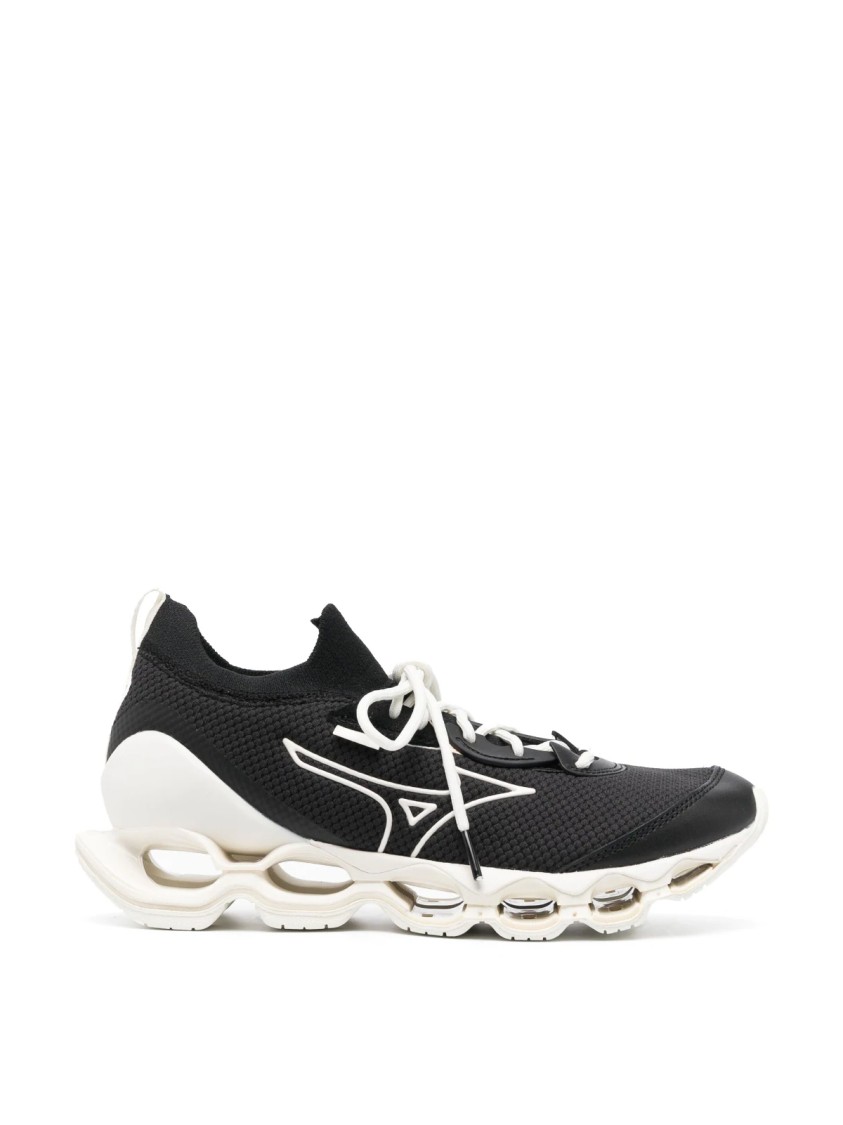 Mizuno Side Logo-detail Low-top Sneakers In Black