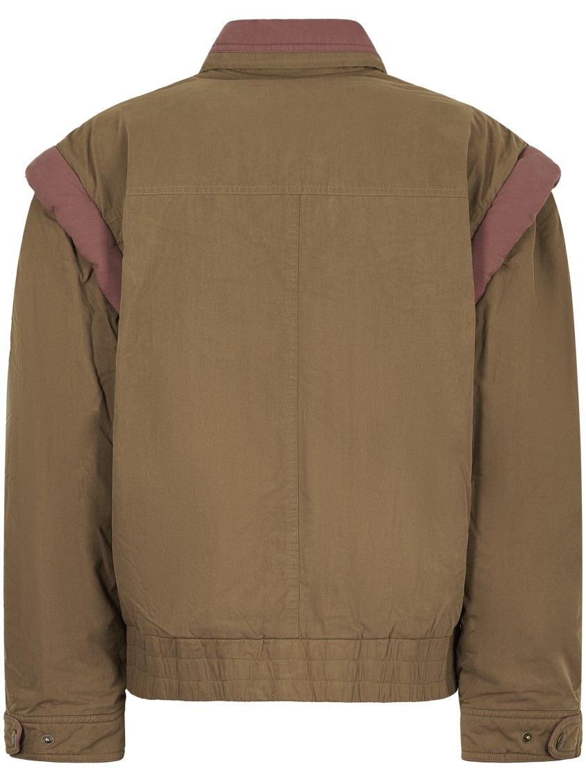 Isabel Marant Étoile Isabel Marant Etoile Khaki Cotton Blend Desha Padded Jacket In Brown