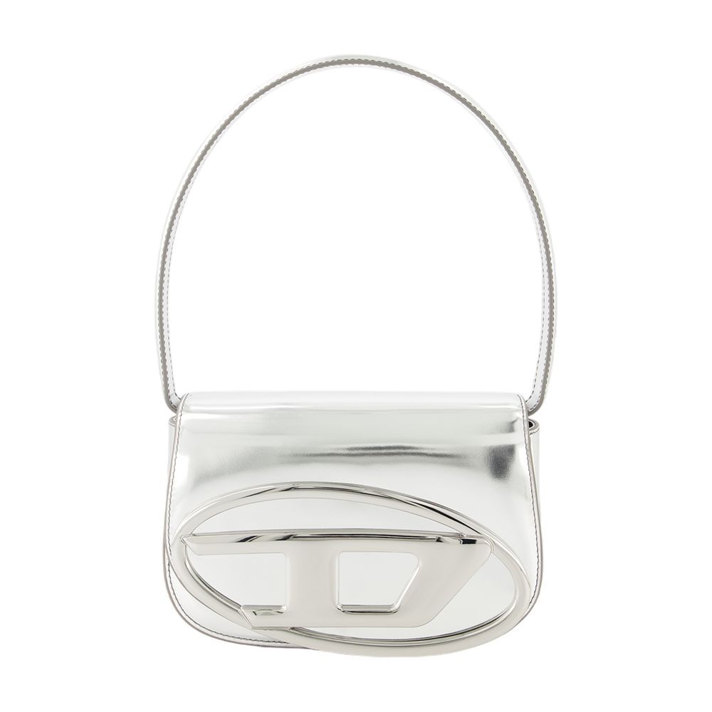 Diesel 1dr Shoulder Bag - Leather - Silver