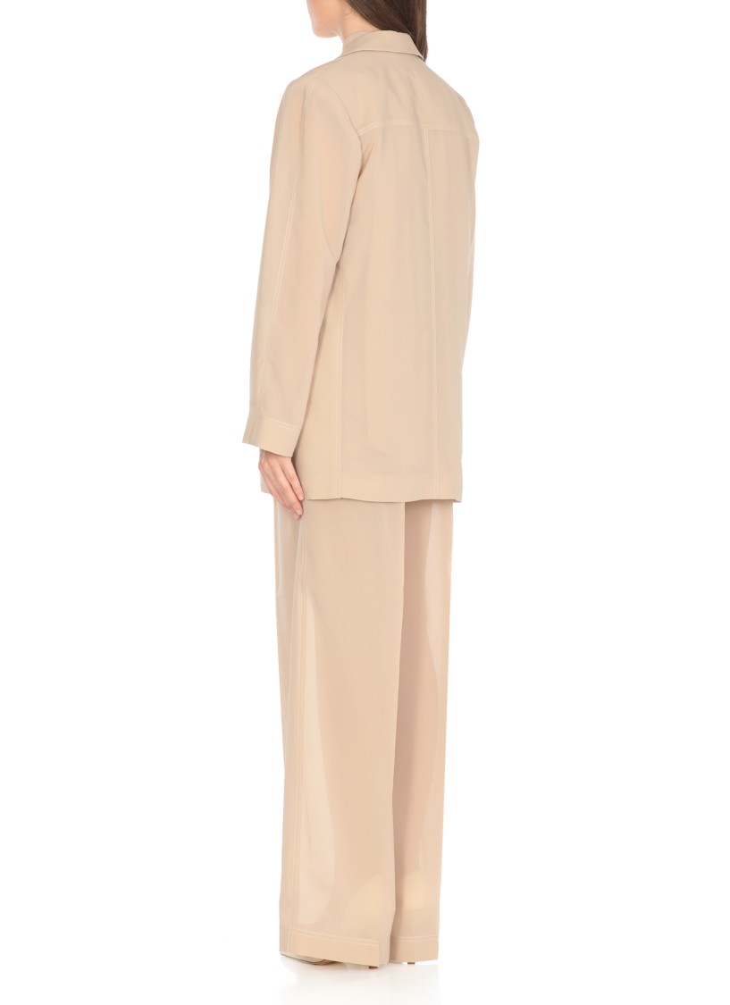 Philosophy Di Lorenzo Serafini Beige Cotton Blend Blazer In Neutral