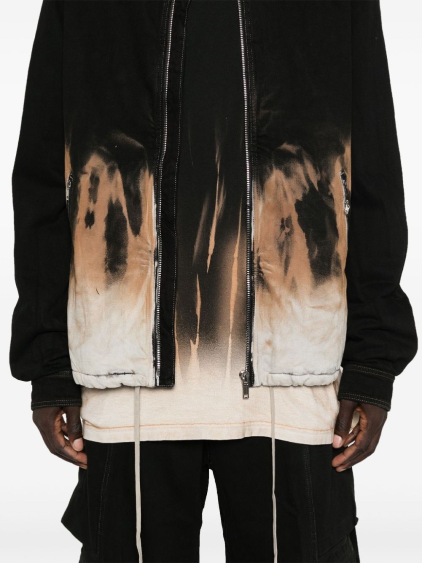 Rick Owens Drkshdw Drkshdw By Rick Owens Cotton Full-zip Sweatshirt In Black