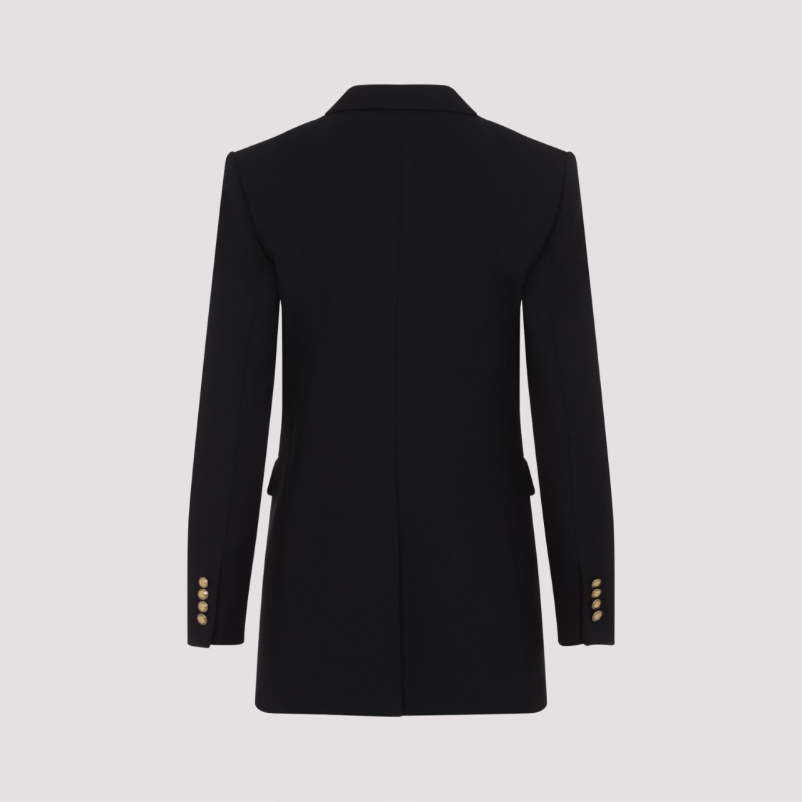 SAINT LAURENT SAINT LAURENT DOUBLE-BREASTED BLACK WOOL JACKET