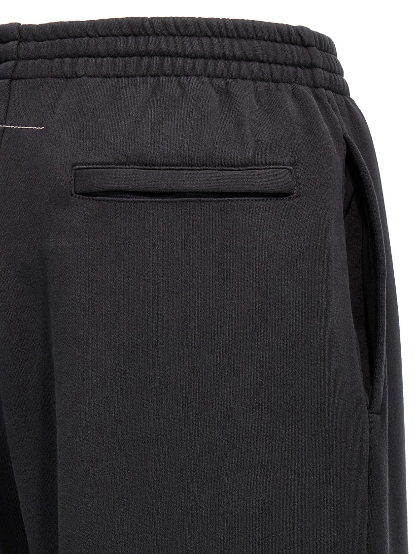 Mm6 Maison Margiela Mm6 By Maison Margiela Brushed Cotton Joggers With Adjustable Drawstring In Black
