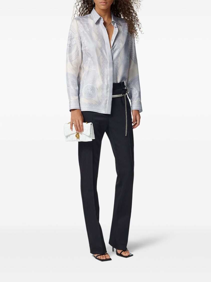 Versace Women's Printed Silk Shirt