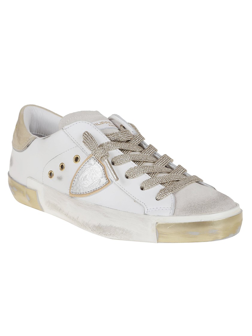 Philippe Model Calf Leather Sneakers With Detailing