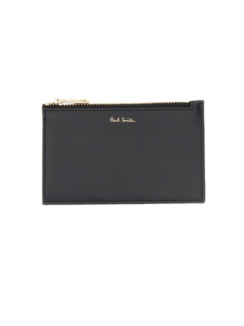Paul Smith Vibrant Striped Zippered Card Holder