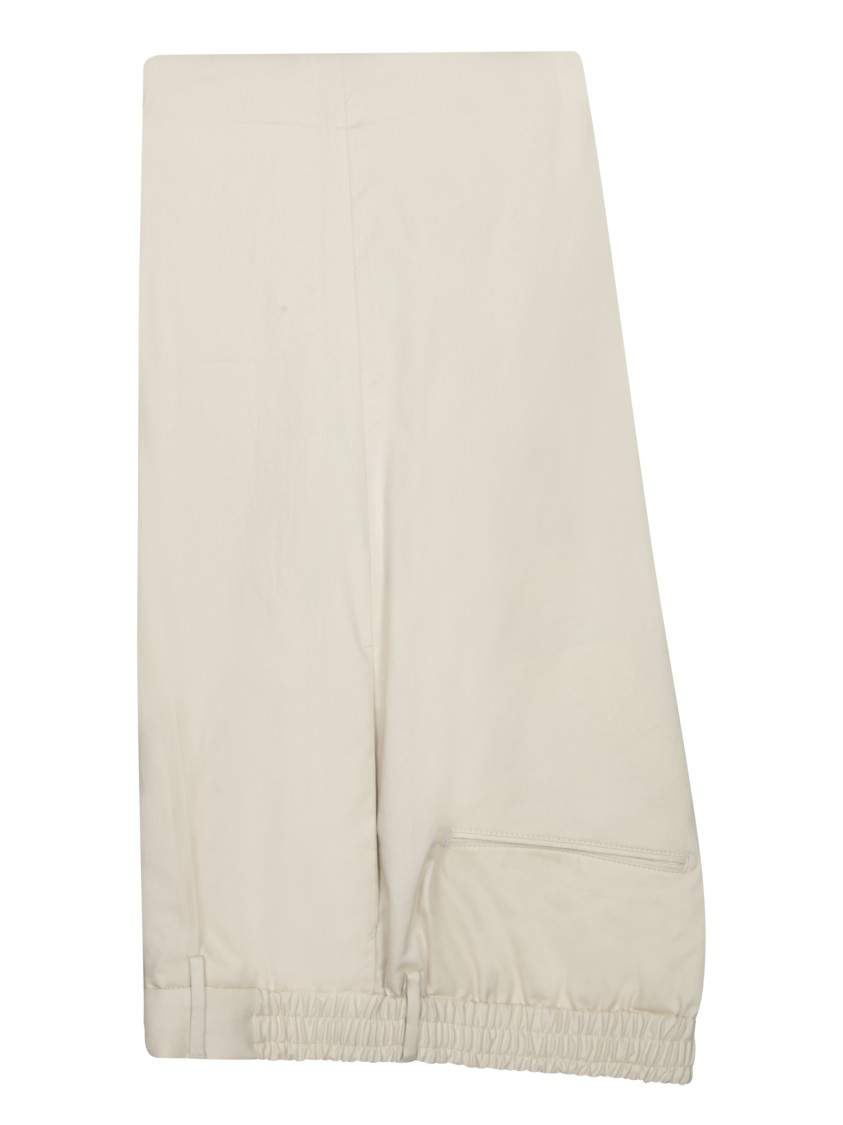 TAGLIATORE TAGLIATORE SINGLE-BREASTED WHITE SUIT WITH TAILORED TROUSERS
