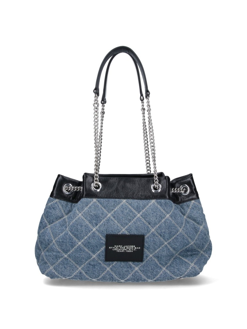 Marc Jacobs Quilted Structured Bag With Dual Chain Handles