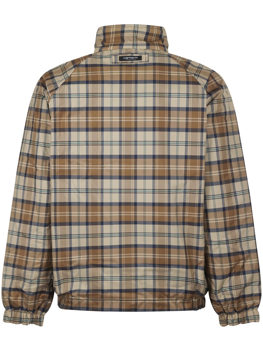 Carhartt Wip Reversible Plaid Planer Jacket With Classic High Collar In Brown