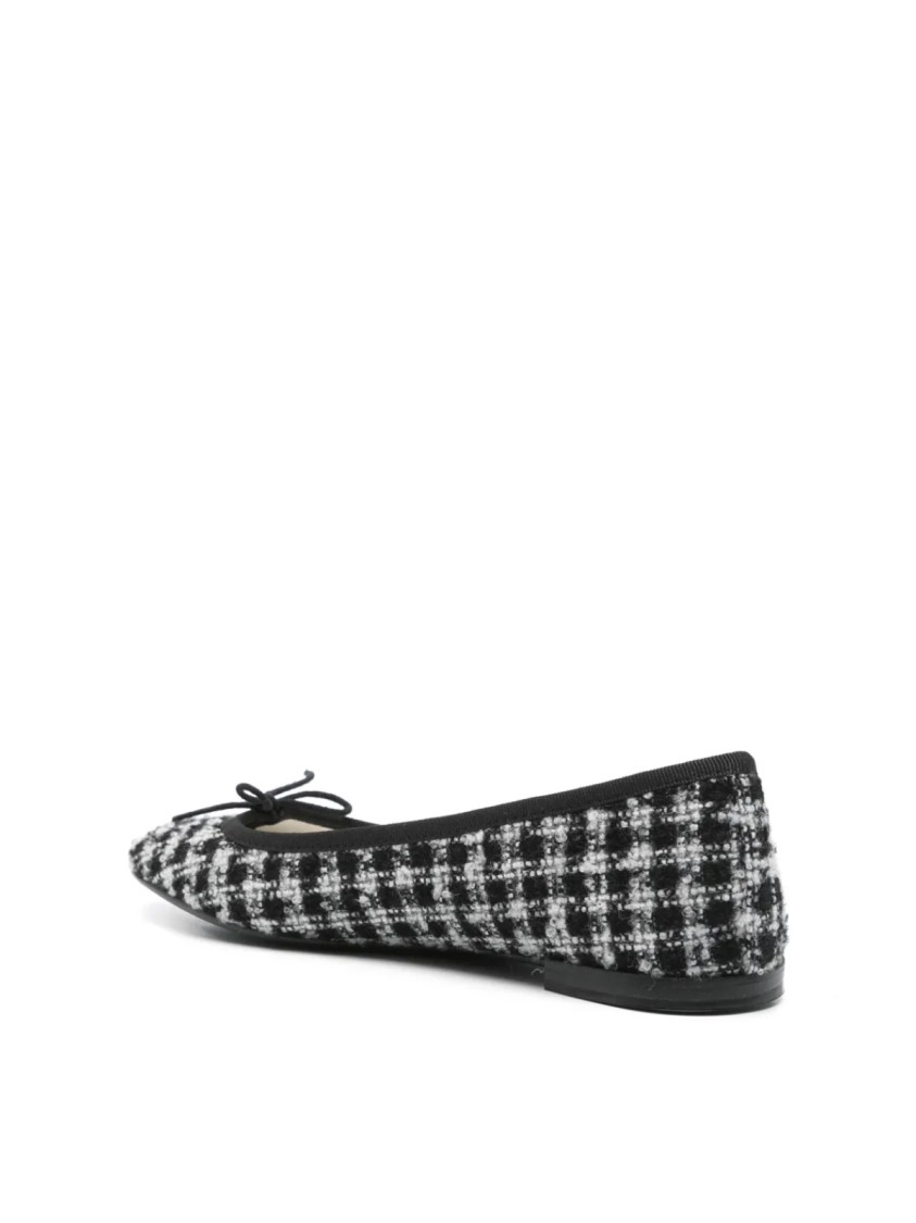 Repetto Cendrillon Tweed Ballerina Ballet Flats In Gray