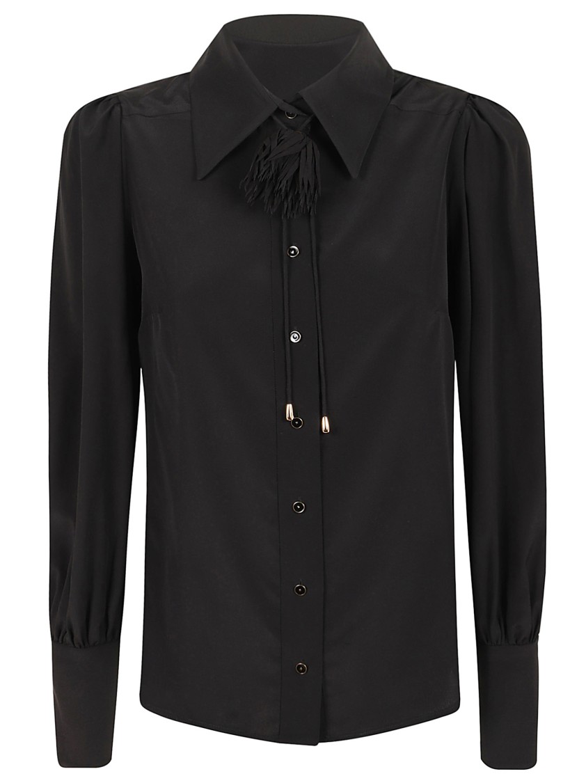 Zimmermann Blouson Shirt In Black In Black