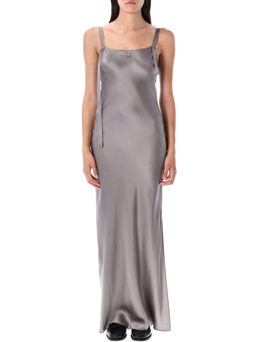The Garment Silk Satin Catania Dress In Gray