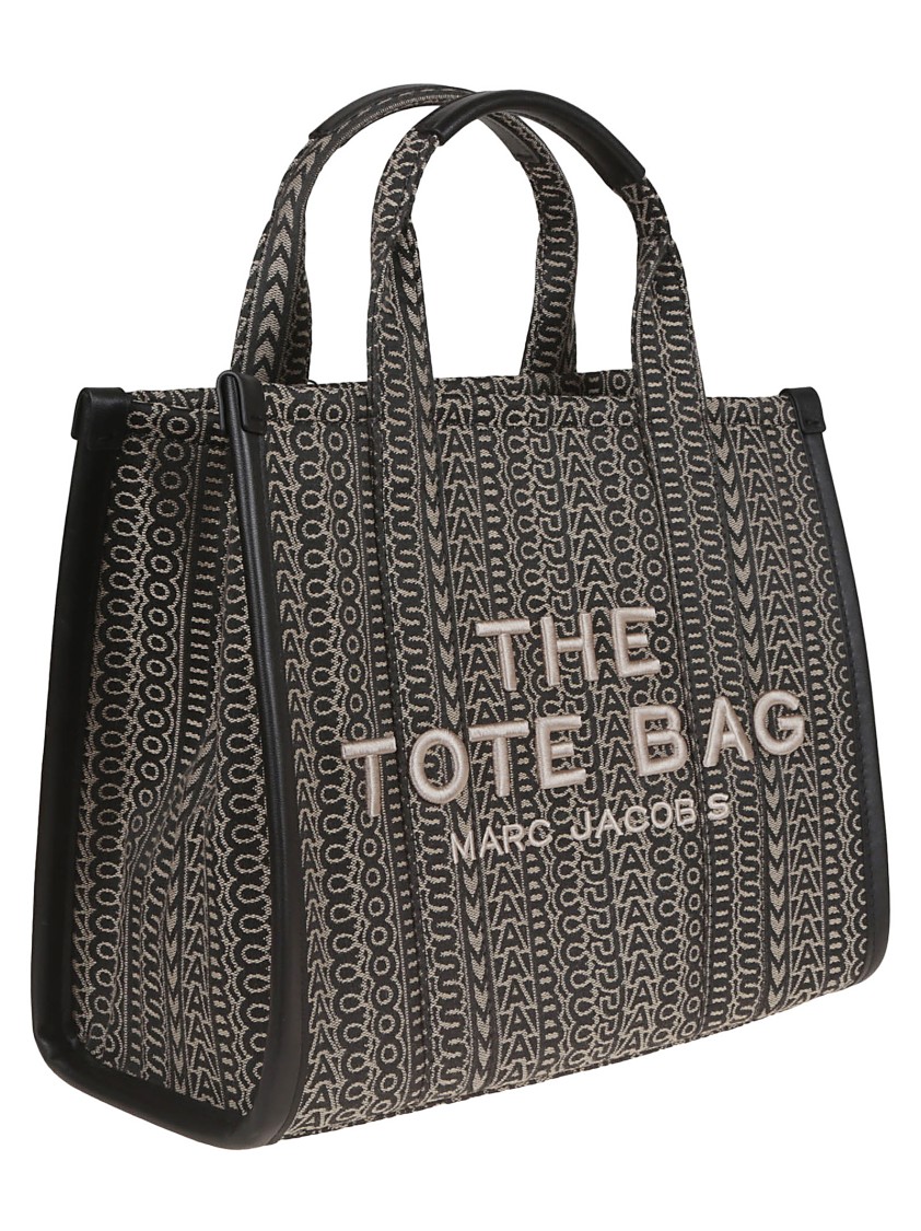 Marc Jacobs Medium Jacquard Tote Bag With Embroidered Monogram