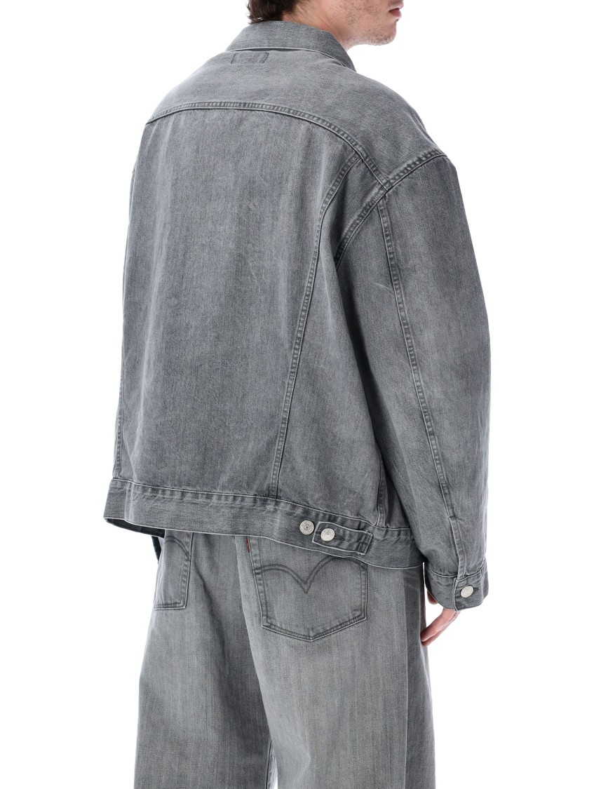 Junya Watanabe Oversized Denim Jacket With Adjustable Back Tabs