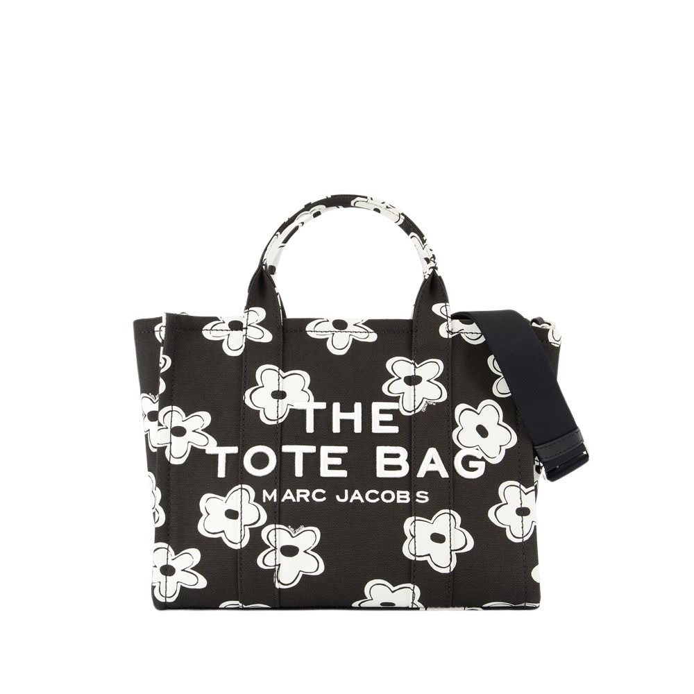 Marc Jacobs The Medium Tote - Cotton - Black/white In Black