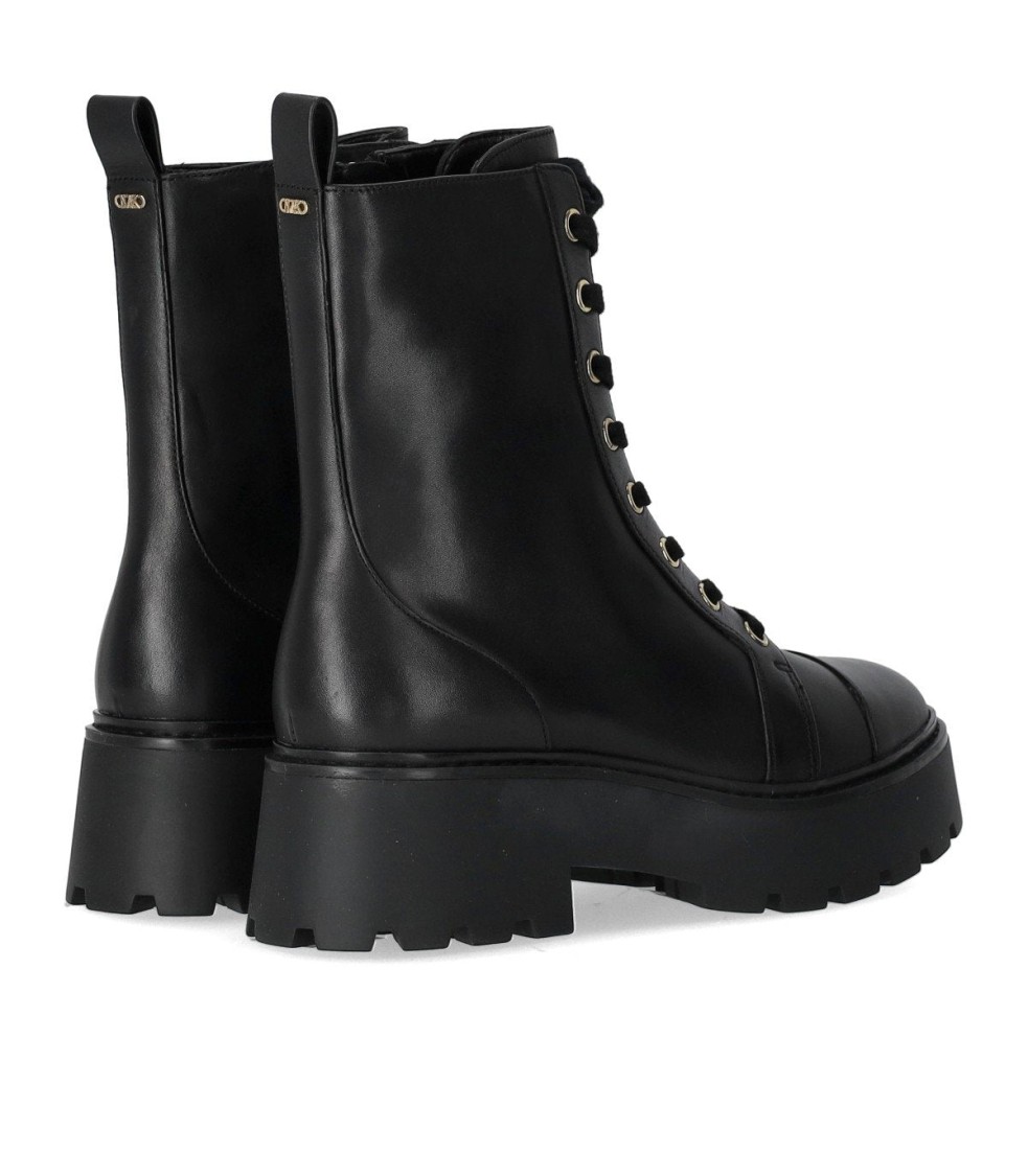 Michael Kors Blake Black Combat Boot In Black