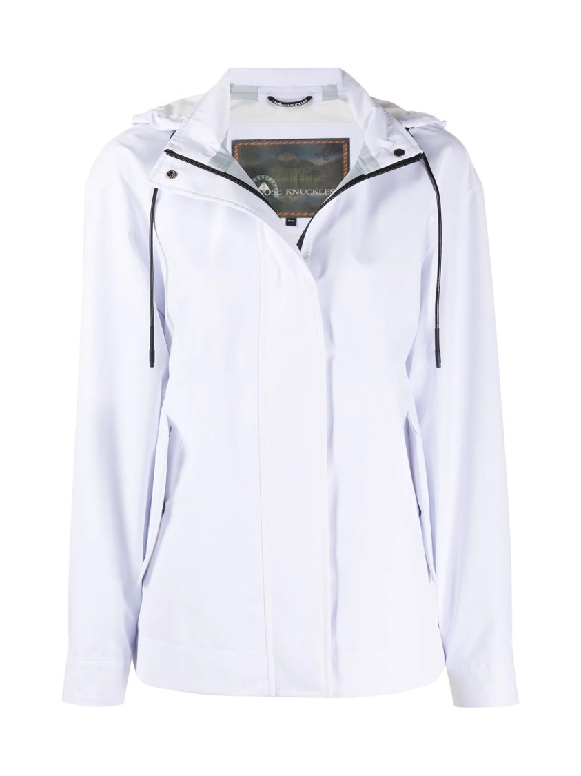 Moose Knuckles Concealed Windbreaker In White