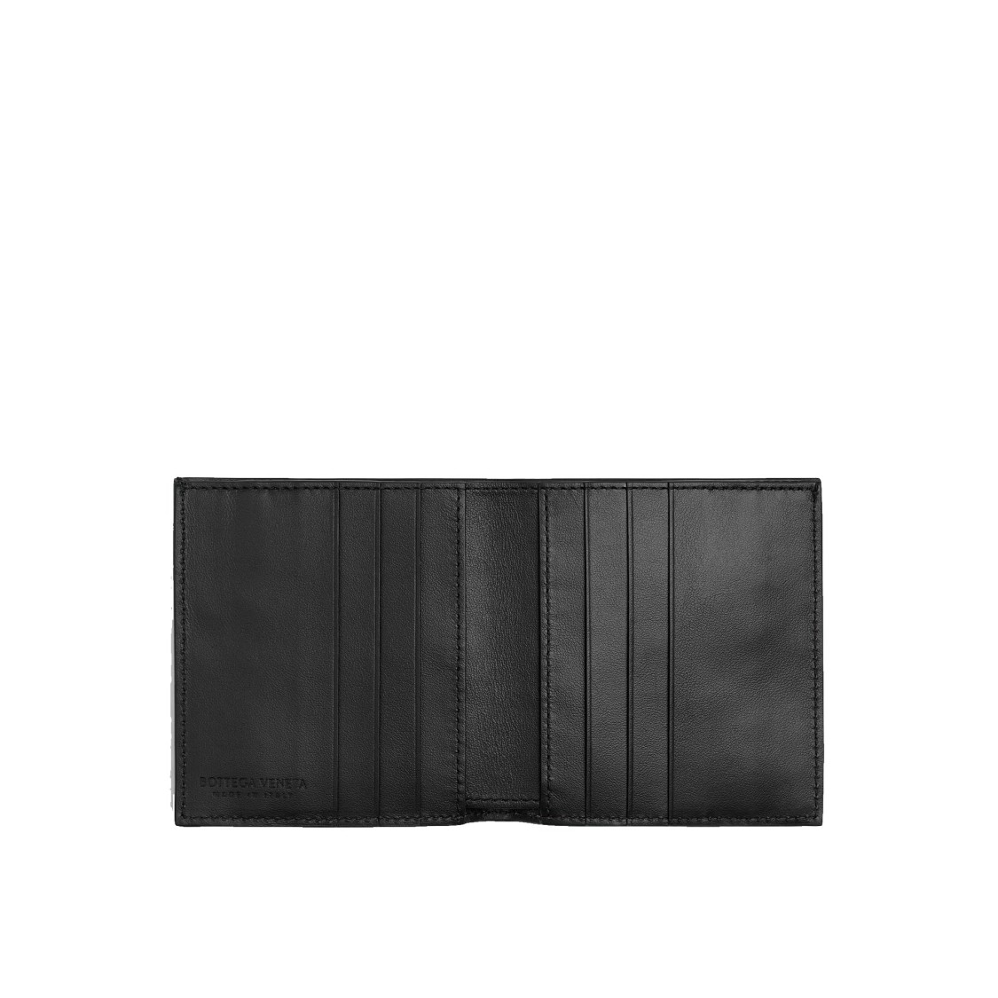 Shop Bottega Veneta Cassette Slim Bi-fold Wallet In Black