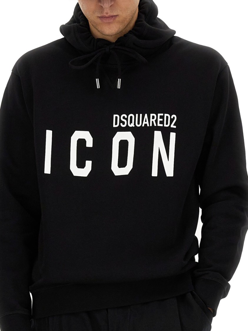 Shop Dsquared2 Icon Cool Fit Sweatshirt In Black
