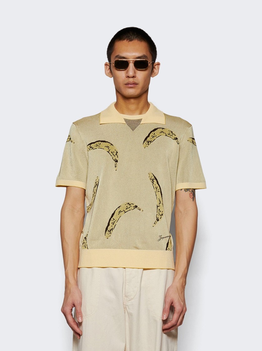 Jacquemus Crew Neck Graphic Print Polo Shirt