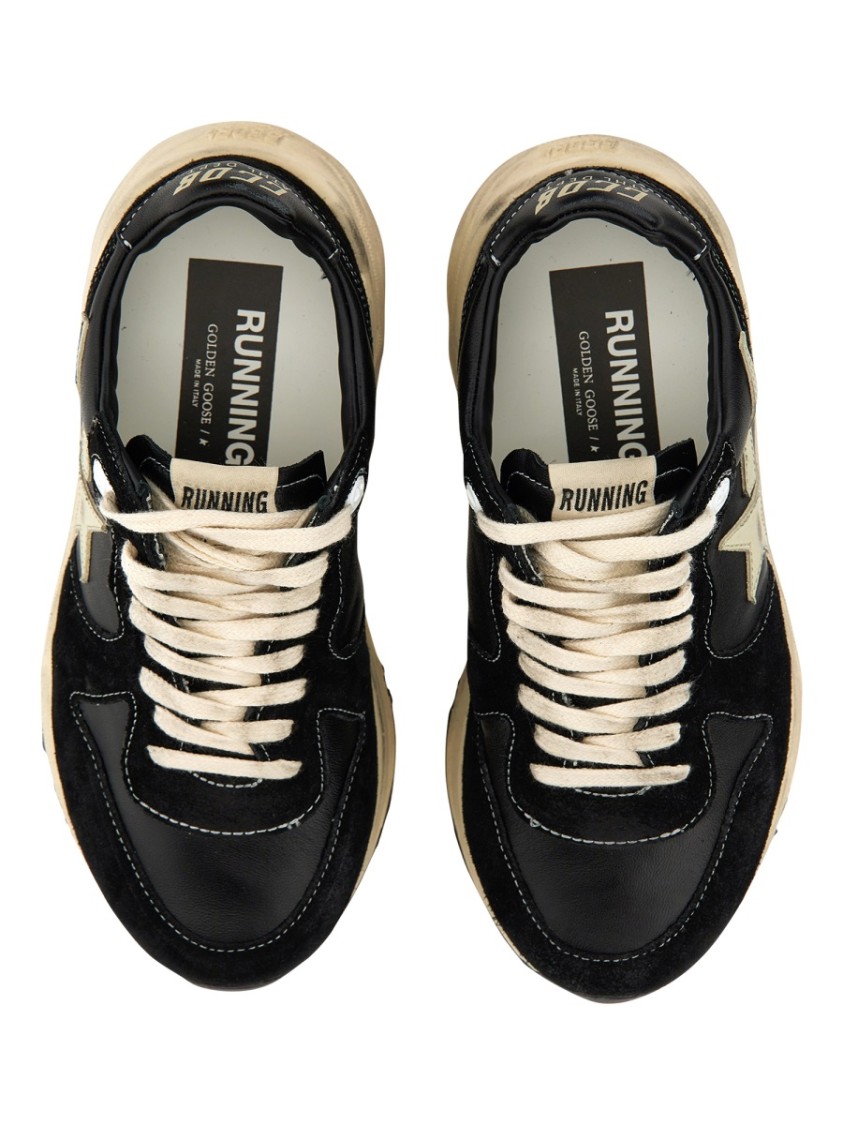 Golden Goose Women's Running Nappa Leather Sneakers In Black