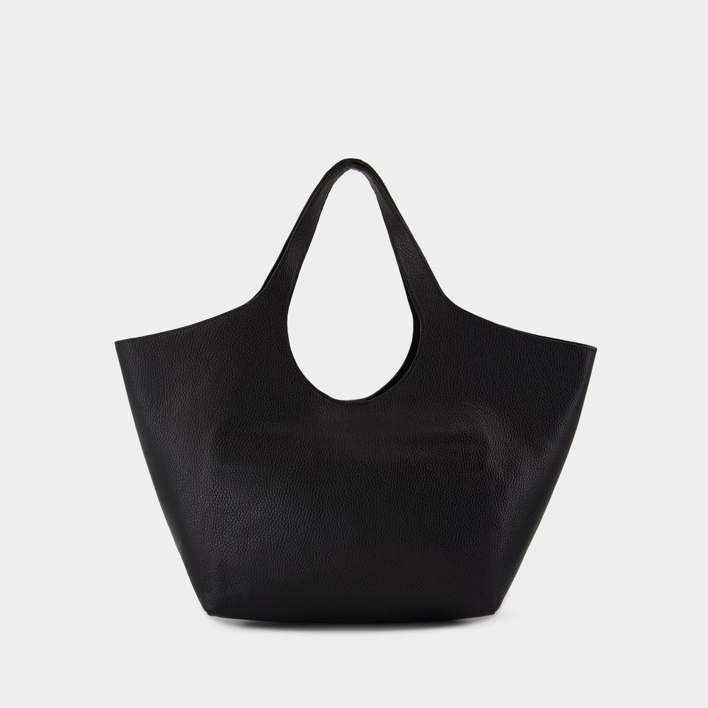 ANINE BING ANINE BING MEDIUM LILI TOTE BAG - LEATHER - BLACK