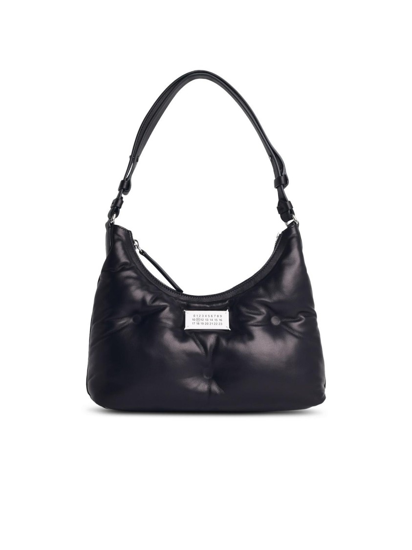 Maison Margiela Hobo Glam Slam' Black Leather Bag