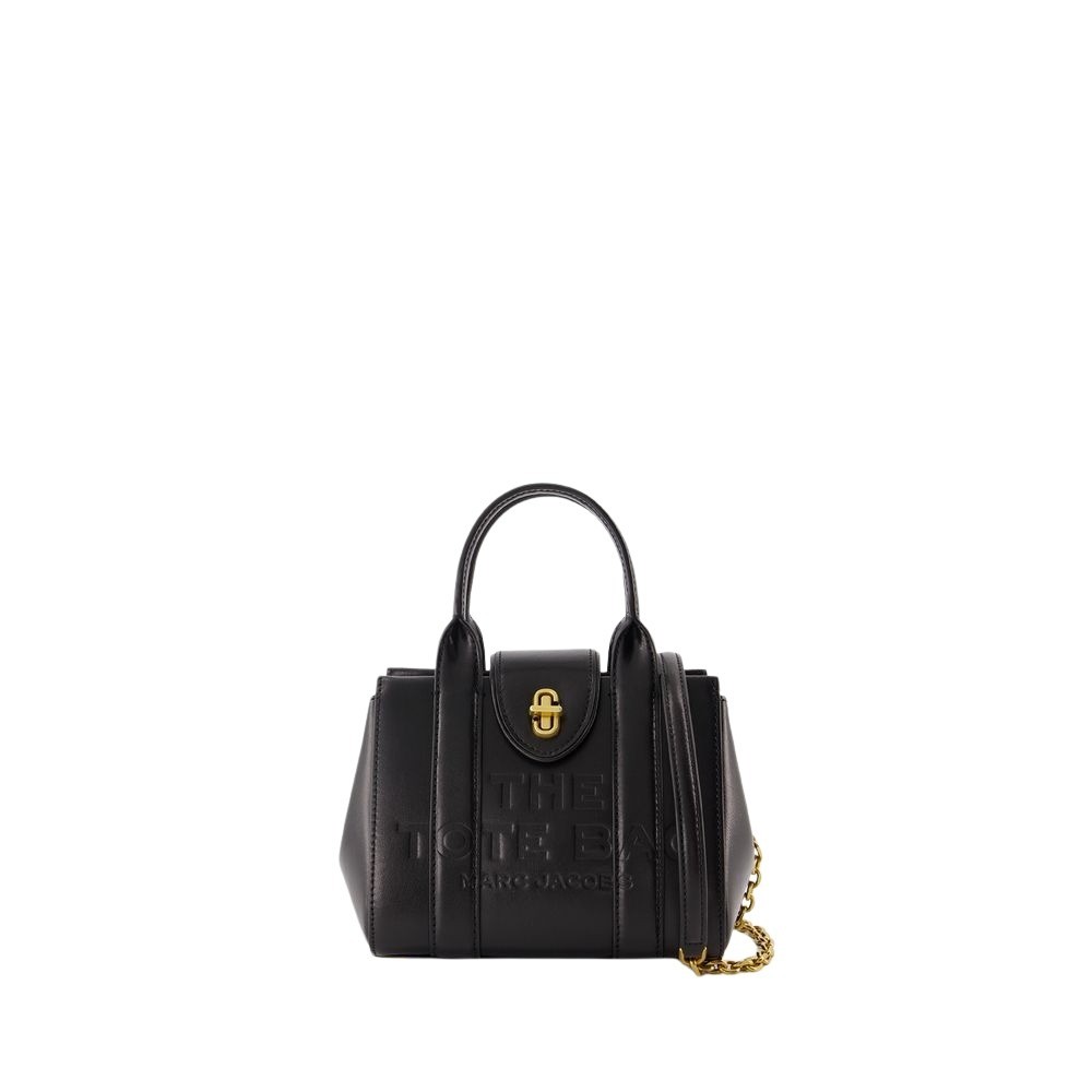 Marc Jacobs The Mini Tote - Leather - Black In Black