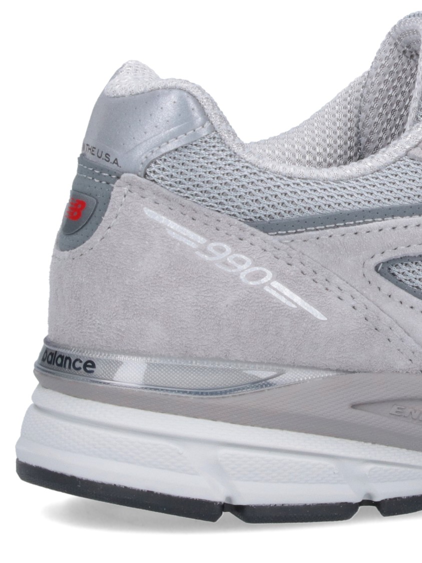 New Balance Gray Made In Usa 990v4 Core Sneakers