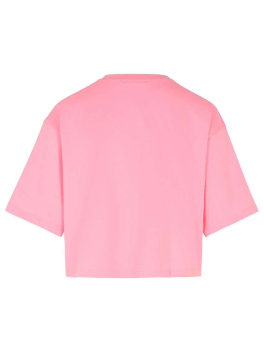Shop Balmain Pink Cotton Top