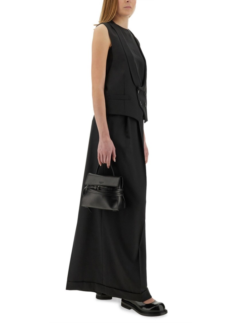 Moschino Women Vest With Wide Neckline In Black