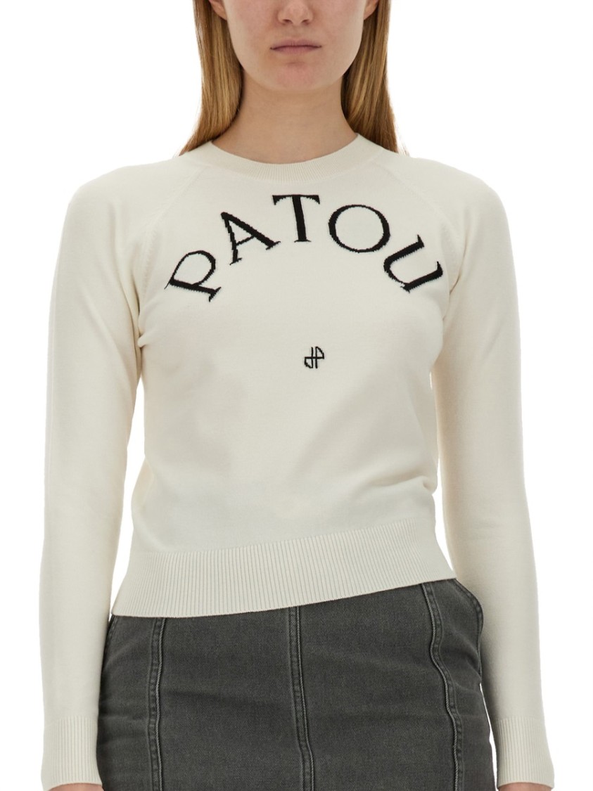 Patou Jersey With Logo In White